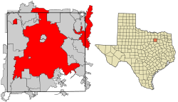 Lokasi Dallas do County Dallas dan negara bagian Texas