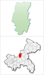 Contea di Dianjiang – Mappa