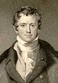 Retrach de Humphry Davy (1778-1829), pionier de l'electroquimia.