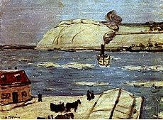 The Ferry, Quebec, óleo sobre tela, cerca de 1910