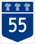 Highway 55 marker