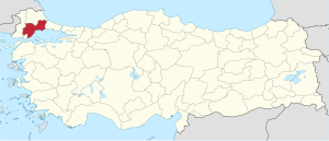 テキルダー県の位置