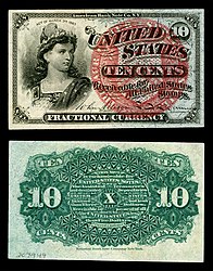 $0.10 - Fr.۱۲۵۹ Bust of Liberty.