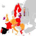 English: Unemployment as of January 2009 Deutsch: Arbeitslosigkeit im Januar 2009 Polski: Bezrobocie w Unii Europejskiej w styczniu 2009 Français : Taux de chômage par pays (2009)