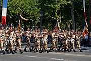Pasukan Prancis dalam Parade Militer Hari Bastille 2013