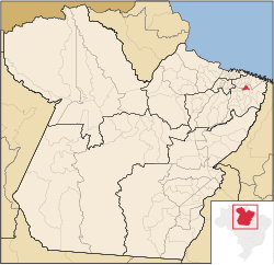 Localização de Ourém no Pará