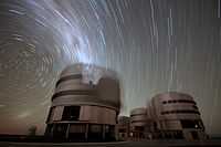 45minutová expozice pořízená za tmavé jasné noci na observatoři Paranal