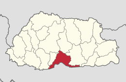 Distretto di Sarpang – Localizzazione