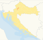 situs urbis Zagrabiae in Croatia