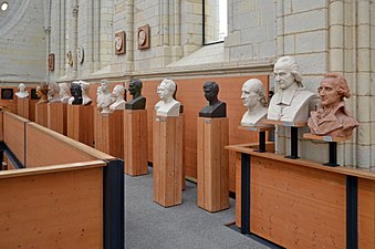 Busts by french sculptor David d'Angers. Exhibited in David d'Angers gallery, Angers, France