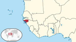 Guinea-Bissau asendikaart
