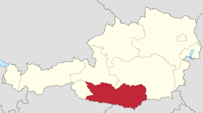 Kart over Kärnten