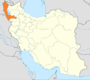 موقعیت استان آذربایجان غربی در ایران