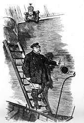 „Der Lotse geht von Bord“, Punch-Karikatur zum Rücktritt Bismarcks