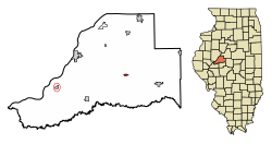Location in Mason County, Illinois