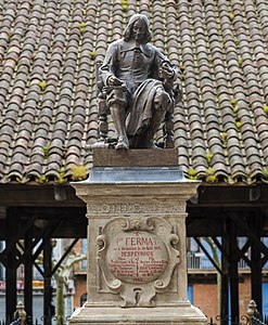 Güney Fransa, Tarn-et-Garonne'da Beaumont-de-Lomagne'deki Fermat Anıtı