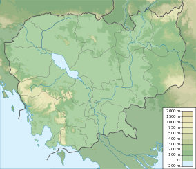 Map showing the location of ឧទ្យានជាតិភ្នំគូលែន