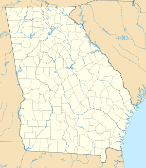 Джонс-Крік. Карта розташування: Джорджія