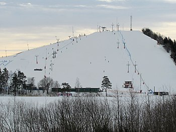 Väsjöbacken från norr, februari 2013