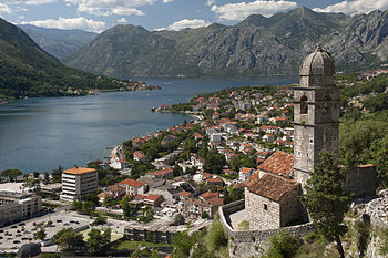 Agglish Ven Seyr Ain y Slaynt (Crkva Gospa od Zdravlja) ayns Baie Kotor, Montenegro
