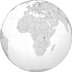 Location of  بوروندي  (موظی ته ورته) – in افریقا  (شین رنګ کې د بروندي هیواد موقیعت & شین ټکی) – in آفریقایي ټولنه  (شین رنګ کې د بروندي هیواد موقیعت)