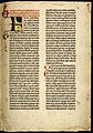 グーテンベルク聖書。旧約聖書のページ。