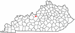 Location of Radcliff, Kentucky