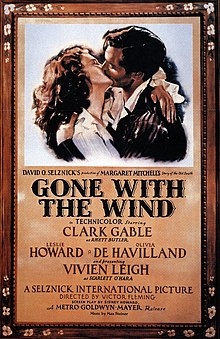 Cuplikan judul dari trailer Gone with the Wind.