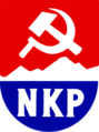 Emblema del Partíu Comunista de Noruega.