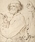 «Митець і знавець» Пітера Брейгеля Старшого (1599). Вважається автопортретом