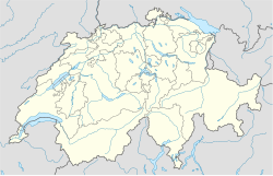 Thunsjön på kartan över Schweiz