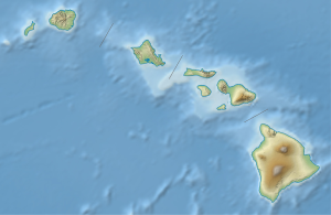 アロハ航空243便事故の位置（ハワイ州内）