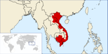 Map of Vietnam in 1840
