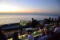 Sunset view from The Rock Bar at Ayana Resort, Jimbaran Bay