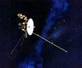 Künstlerische Darstellung der Voyager-Sonde im All