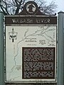 Wabash River historical marker in Mercer County just south of Fort Recovery.