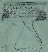 Original drawing of the Erlenmeyer flask