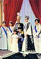 فرح ديبا يوم تتويجها إمبراطورة إيران 1967