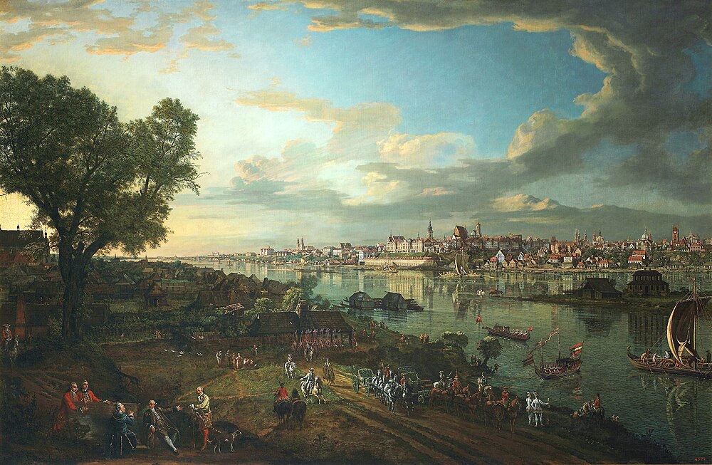 Widok Warszawy od strony Pragi (1770, olej na płótnie)