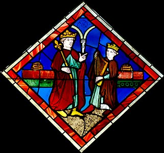 Raja Saul dan Daud (akhir abad ke-12) (Musée de Cluny)