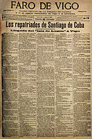 29 de agosto de 1898, repatriados de Cuba.