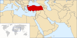 Törökország a térképen