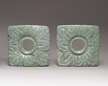 Ornamenti Maya di giada, III-VI secolo