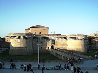 La forteresse Rocca Roveresca à Senigallia.