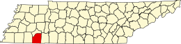 Contea di McNairy – Mappa