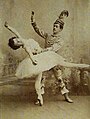 Olga Preobrajenskaia (la Fée Dragée) et Nikolai Legat (le Prince) dans une production du Ballet Impérial vers 1900
