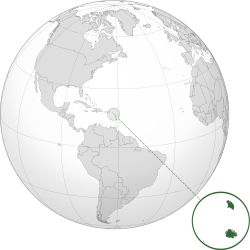 Antigua ja Barbudan sijainti