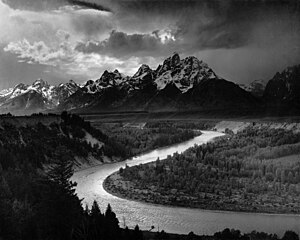Ansel Adams, "Tetons and the Snake River"