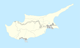 Pafos na mapi Kipra