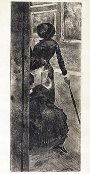 Mary Cassatt ở Louvre: Bảo tàng Tranh Degas, k. 1879–80